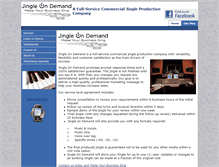 Tablet Screenshot of jingleondemand.com
